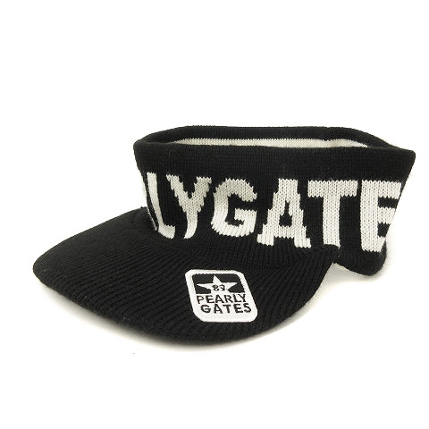 パーリーゲイツのニットサンバイザーブラック Pearly Gates パーリー
