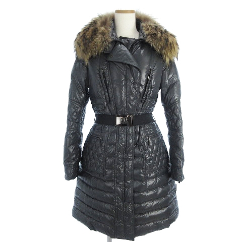 モンクレール MONCLER MAILLOL ダウンコート ひざ丈 長袖 リアルファー 