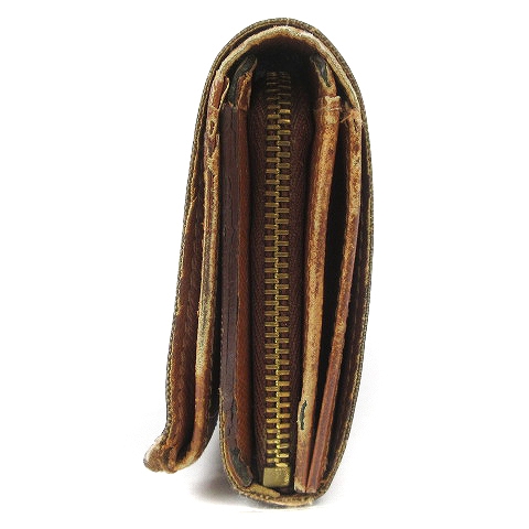 ルイヴィトン LOUIS VUITTON モノグラム ポルトモネジップ 財布 二