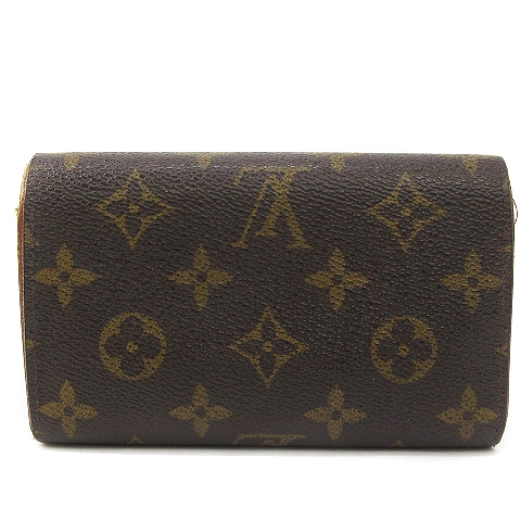 ルイヴィトン LOUIS VUITTON モノグラム ポルトモネジップ 財布 二