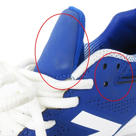 New Balance スパイク・シューズ 青26cm New Balance 交換無料 野球 スパイク ポイント ジュニア