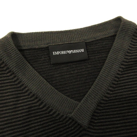 エンポリオアルマーニ EMPORIO ARMANI ニット セーター 長袖 Vネック 
