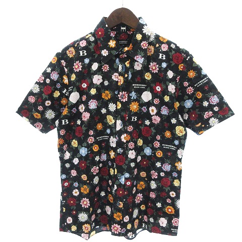 バーバリーブラックレーベル BURBERRY BLACK LABEL 美品 アロハシャツ 