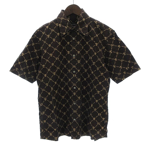 バーバリーブラックレーベル BURBERRY BLACK LABEL 美品 シャツ 半袖 