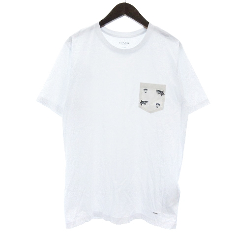 COACH コーチ Tシャツ メンズ 白 半袖 コーチ“真っ白”な25年春メンズ