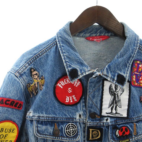シュプリーム SUPREME 18SS PATCHES DENIM TRUCKER JACKET デニム 