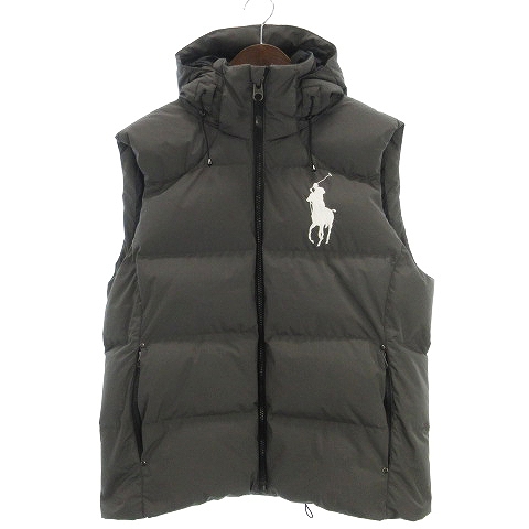 ポロ ラルフローレン POLO RALPH LAUREN 美品 ダウンベスト フード付き 