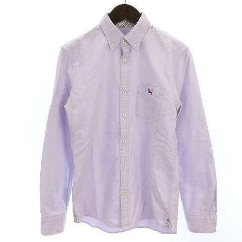 男性用バーバリーシャツ（紫） 男性用バーバリーシャツ（紫）