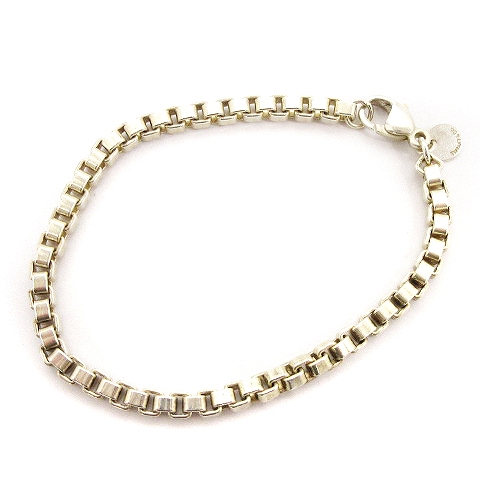 ティファニー TIFFANY & CO. ベネチアン ブレスレット チェーン 19cm 