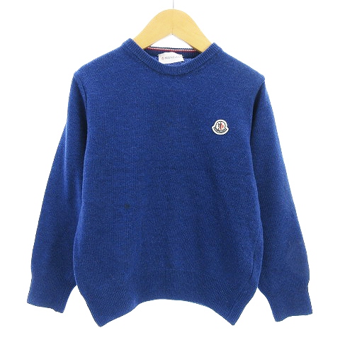 モンクレール MONCLER ニット セーター 長袖 クルーネック ロゴ ウール  