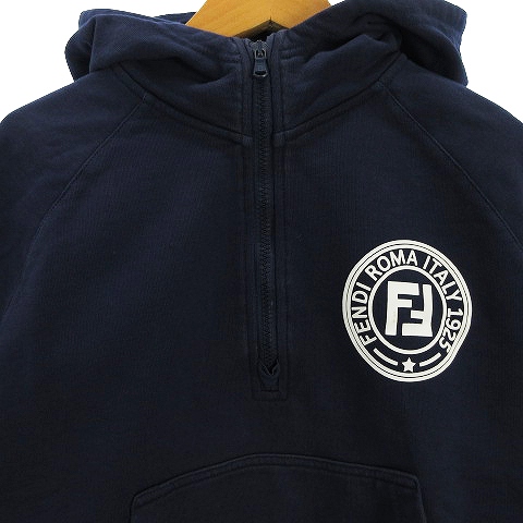 フェンディ FENDI KIDS パーカー 七分袖 ジップアップ ロゴ プリント  