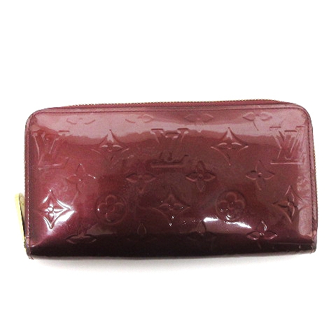 ルイヴィトン LOUIS VUITTON モノグラム ヴェルニ ジッピーウォレット 