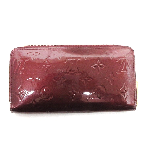 ルイヴィトン LOUIS VUITTON モノグラム ヴェルニ ジッピーウォレット 