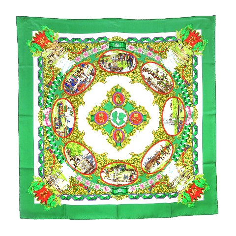 エルメス HERMES 美品 カレ90 L 