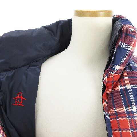 マンシングウェア MUNSINGWEAR リバーシブルダウンジャケット チェック