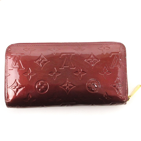 ルイヴィトン LOUIS VUITTON モノグラム ヴェルニ ジッピーウォレット 