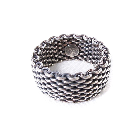 ティファニー TIFFANY & CO. サマセット リング 指輪 メッシュ SV925  