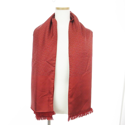 エルメス HERMES アンゴラ シルク リバーシブル マフラー ショール  