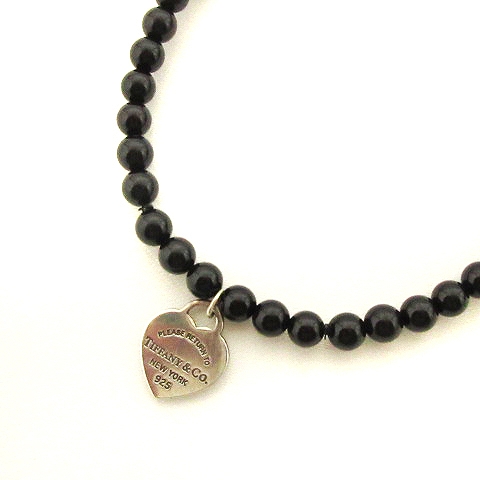 Tiffany リターントゥ ハートタグ オニキス ブレスレット（リターン  