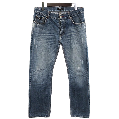 バーバリーブラックレーベル BURBERRY BLACK LABEL ダメージ デニム 
