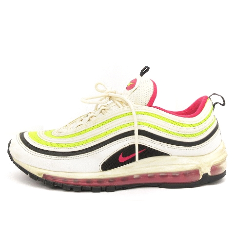 NIKE エアマックス97 ホワイト/ピンク/イエロー NIKE エアマックス97 ホワイト/ピンク/イエロー