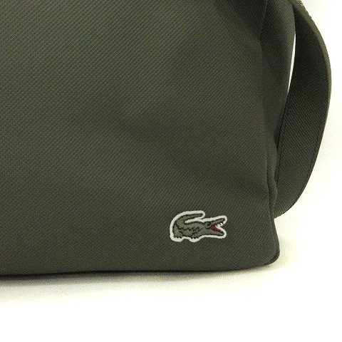 ラコステ LACOSTE 美品 トートバッグ ショルダー ワンポイント