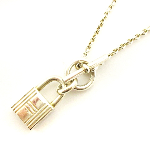 エルメス HERMES カデナ ネックレス ペンダント 南京錠 総重量12.2g 