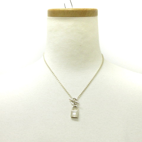 エルメス HERMES カデナ ネックレス ペンダント 南京錠 総重量12.2g 