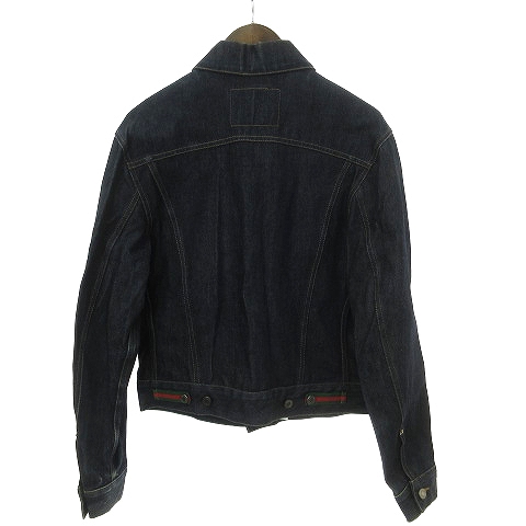 GUCCI グッチ ブラック デニムジャケット シェリーライン Gジャン タグ付 GUCCI グッチ ブラック デニムジャケット シェリーライン G