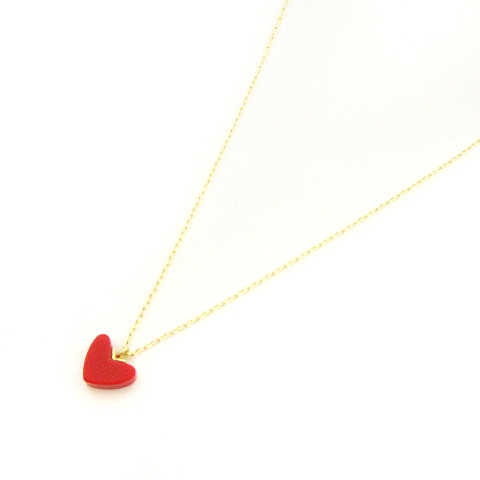未使用品 アーカー AHKAH 美品 ティランハート ネックレス ペンダント 