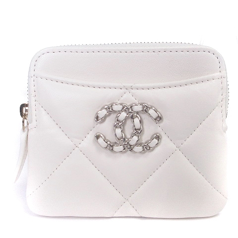 シャネル CHANEL 美品 ジップ コインパース 小銭入れ カードケース  
