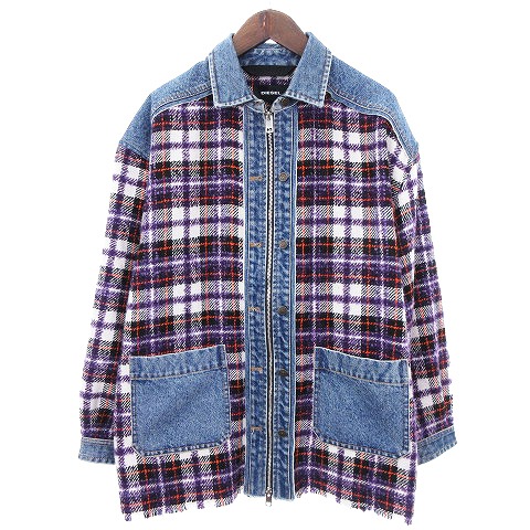 ディーゼル DIESEL G-KERYA ツイード チェック ブークレー 切替 デニム  