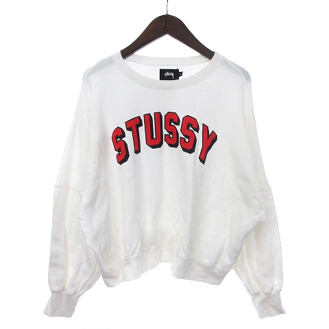 ステューシー トレーナー スウェット ホワイト M STUSSY (ステューシー)スウエットパーカー STUSSY BASIC LOGO HOODIE