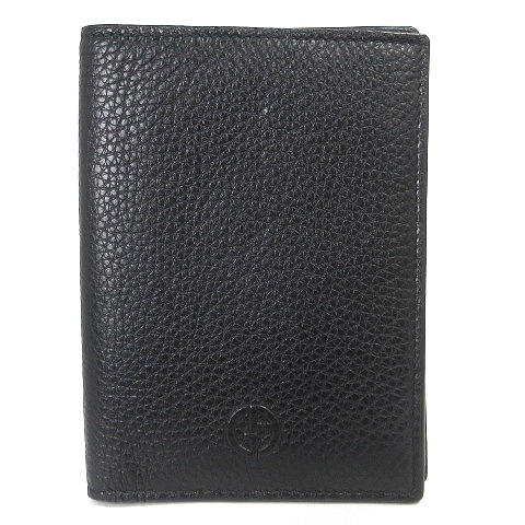 ジョルジオアルマーニ GIORGIO ARMANI 手帳カバー 二つ折り レザー 