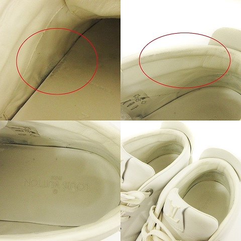 ルイヴィトン LOUIS VUITTON スニーカー ミッドカット LVロゴ 切替