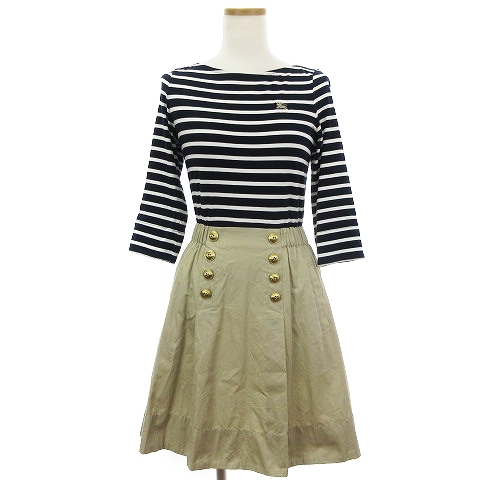 バーバリーブルーレーベル BURBERRY BLUE LABEL ドッキング ワンピース  