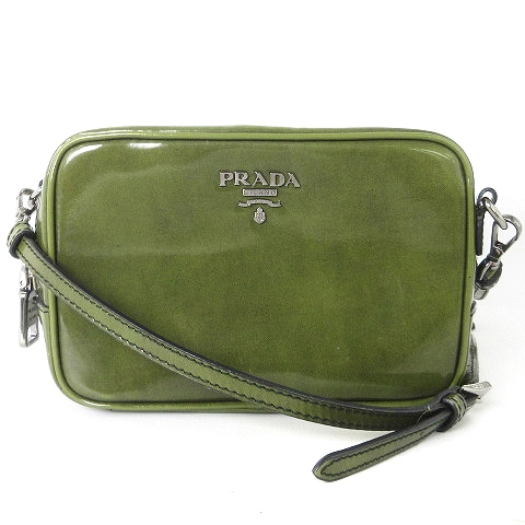 プラダ　PRADA モスグリーン ◇ PRADA プラダ ショルダーバッグ ナイロン モスグリーン