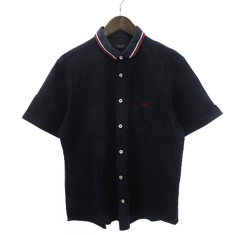 バーバリーブラックレーベル BURBERRY BLACK LABEL シャツ 半袖 鹿の子 