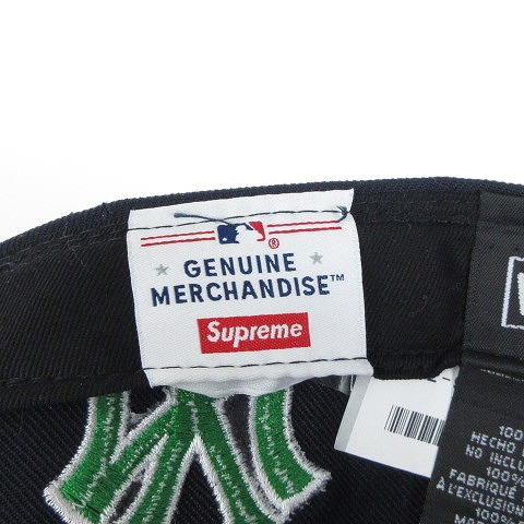 Supreme 59FIFTY キャップ ネイビー/グレー 7 5/8 vectorpremium_165-802506230003