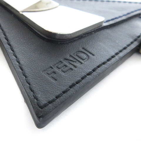 フェンディ FENDI バグズアイ バッグチャーム レザーキーホルダー