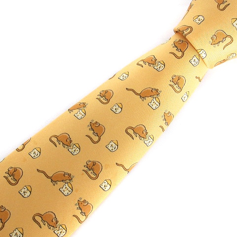 新品同様 エルメス プティアッシュ 鳥居 トリイ レザー イエロー 黄  