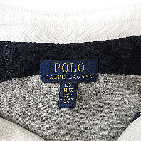 Polo by Ralph Lauren ラガーシャツ L ネイビーグレー Polo Ralph Lauren ラガーシャツ グレー/ネイビー - メルカリ