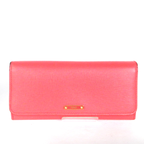 フェンディ FENDI コンチネンタルウォレット 長財布 フラップ レザー 