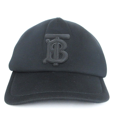 バーバリー BURBERRY TBロゴ キャップ コットン スナップバック 黒