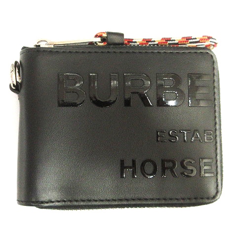 バーバリー BURBERRY ホースフェリープリント 二つ折り財布 ラウンド  