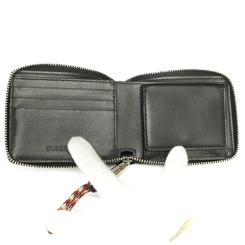 バーバリー BURBERRY ホースフェリープリント 二つ折り財布 ラウンド  