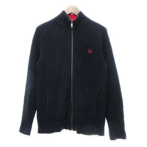 バーバリーブラックレーベル BURBERRY BLACK LABEL ドライバーズニット 