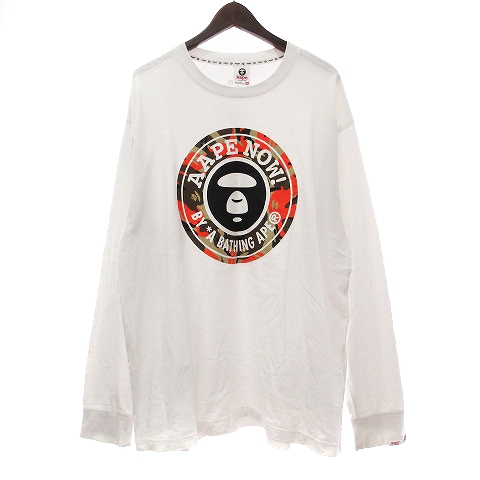 アベイシングエイプ A BATHING APE フェイスエンブレムTシャツ 