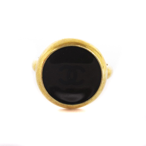 シャネル CHANEL ヴィンテージ ココマーク ラウンド リング 指輪 