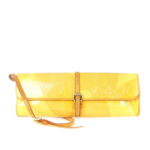 ルイヴィトン LOUIS VUITTON モノグラム ヴェルニ ポシェット フルール  